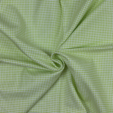 Tiny Gingham Lime Green Flannel
