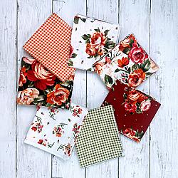 FQ Bundle - Harvest Rose Flannel 7 FQ Set