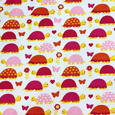 Alpine Turtles Pink Flannel