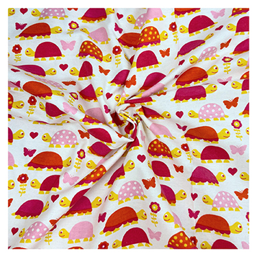 Alpine Turtles Pink Flannel