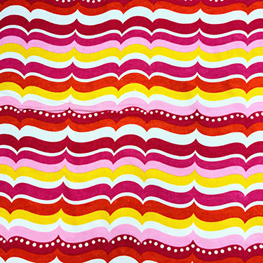 Alpine Wavy Stripe Pink Flannel