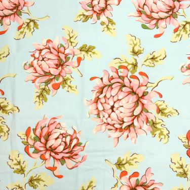 Heather Bailey Fresh Cut Mums Flannel - 21" Remnant