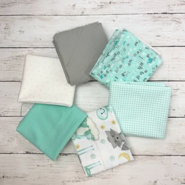 FQ Bundle - Mint Gray Nursery Coordinates