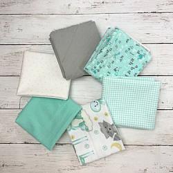 FQ Bundle - Mint Gray Nursery Coordinates