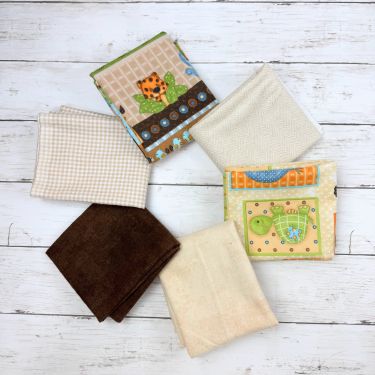 FQ Bundle - Tan Jungle Flannel Coordinates