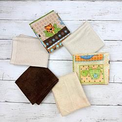 FQ Bundle - Tan Jungle Flannel Coordinates