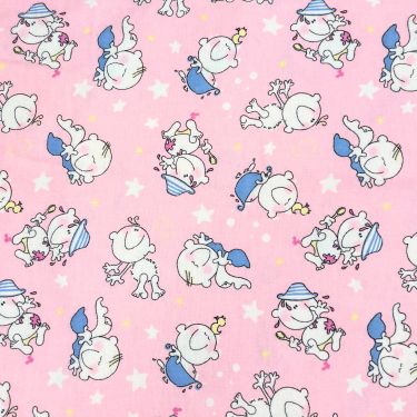 Baby Fun on Pink Flannel