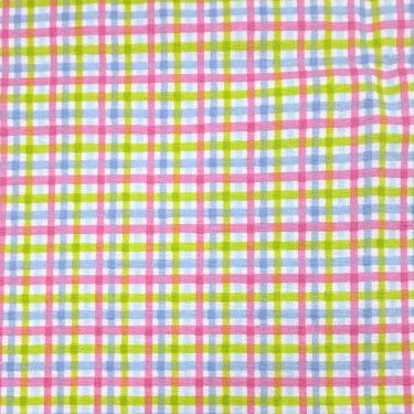 Spring Plaid Pink Green Blue Flannel