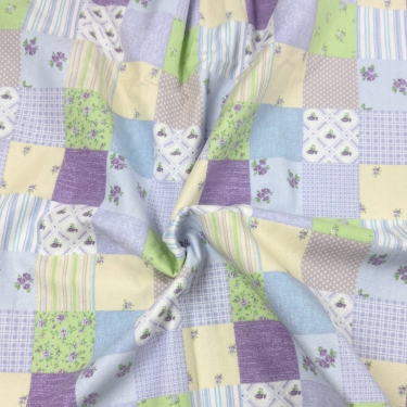 Lavender Patchwork Flannel