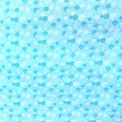 Comfy Bubbles Turquoise Flannel