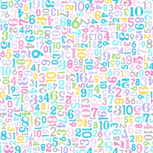 Playtime Flannel Numbers Pink/Multi MASF10454-PZ