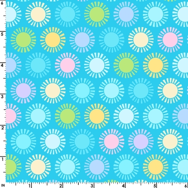 Playtime Flannel Sunburst Aqua MASF10455-Q