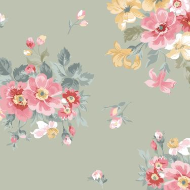 La Fleur Bouquet Green Flannel