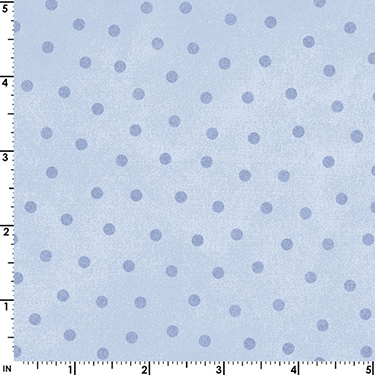 FQ Single - Little Lambies Woolies Dots Blue Flannel MASF18506-B2