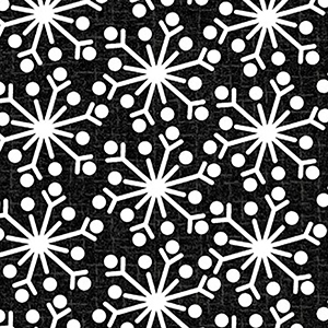 Snowdays Snowflake Charcoal Flannel