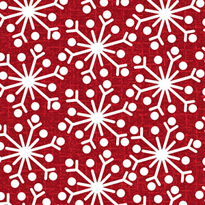 Snowdays Snowflake Red Flannel