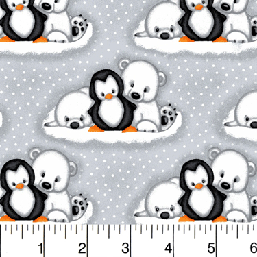 Comfy Penguin Seal Polar Bear Gray - 8" Remnant