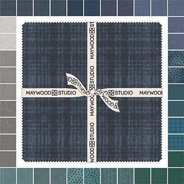 10" Squares - Stormy Seas Woolies Flannel by Maywood Studio