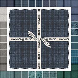 10" Squares - Stormy Seas Woolies Flannel by Maywood Studio