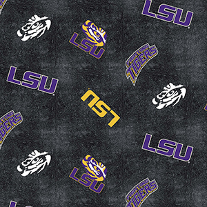LSU Louisiana State University Logo Toss Flannel