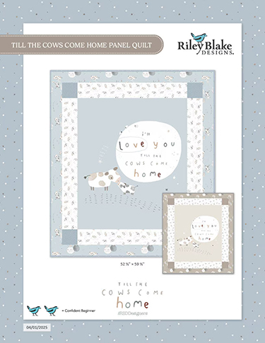 Quilt Kit - Till the Cows Come Home Panel Quilt - TAUPE