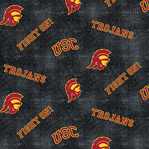 University of Southern California USC Distressed Logo Toss Flannel