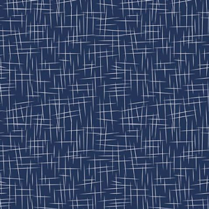 Hashtag Navy Flannel - 24" Remnant