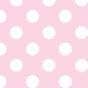 Medium Dots Baby Pink - 15" Remnant