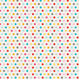 Girl Crazy Dot Cream Flannel F3825 - 16" Remnant