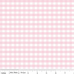 Riley Blake Gingham Pink - 11" Remnant