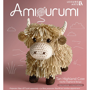 Crochet Kit - Amigurumi Highland Cow - Tan
