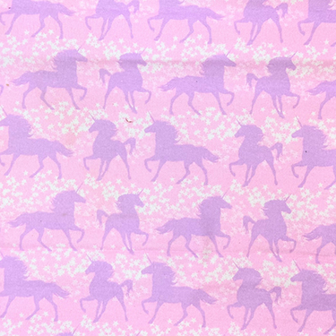 FQ Single - LFB Celestial Unicorns Flannel