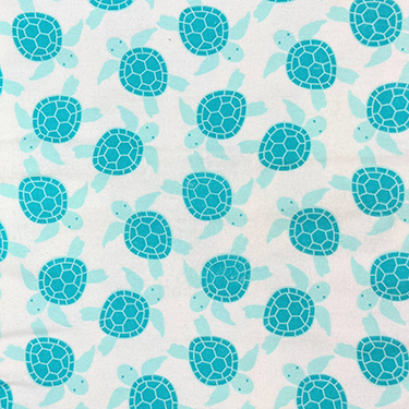 FQ Single - LFB Sea Turtles Flannel