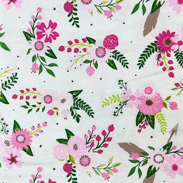 FQ Single - LFB Wild Bouquet Flannel