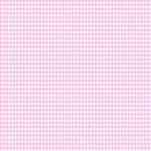 Comfy Houndstooth Baby Pink Flannel - 11" Remnant