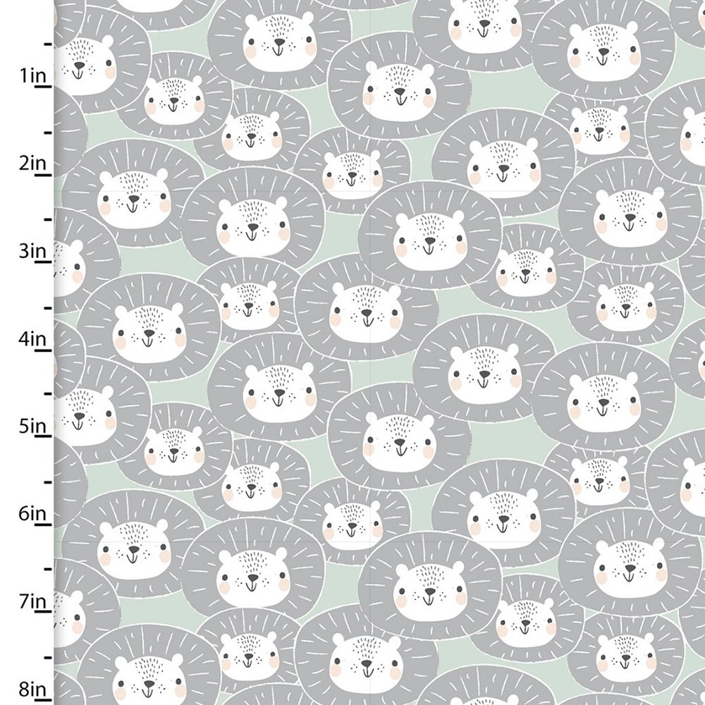 FQ Single - Oh My Safari Smiling Lions Flannel