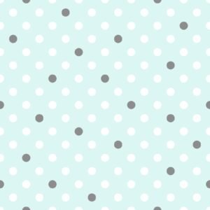 Miko Dot White Gray on Turquoise Flannel
