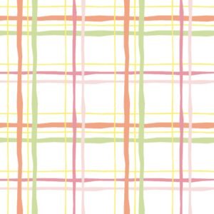 Plaid Pink Orange Green Yellow Flannel