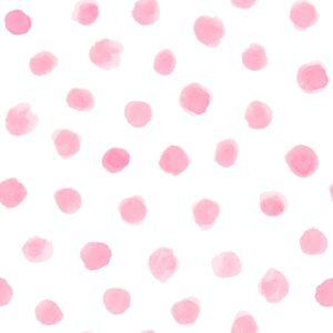 Pink Dots on White Flannel