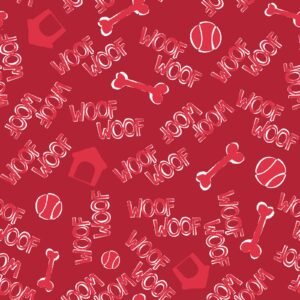Red Woof Toss Flannel