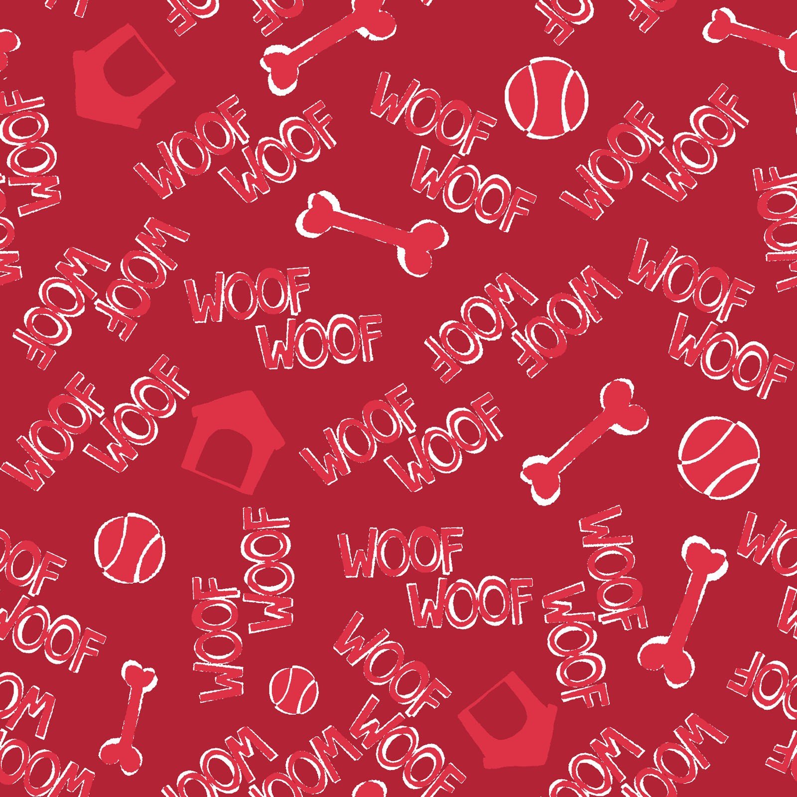 Red Woof Toss Flannel