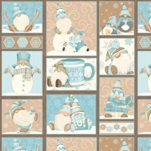 I Love Sn'Gnomies Gnome Patchwork Flannel