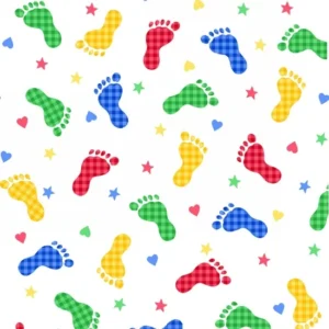 Comfy Footprint Brights Flannel