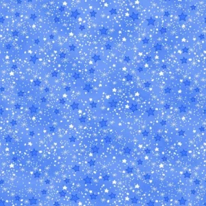 Comfy Stars Blue Flannel