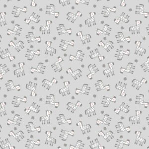 Snuggle in the Jungle Zebra Gray Flannel