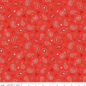 Lil Buckaroos Paisley Red Flannel F16021
