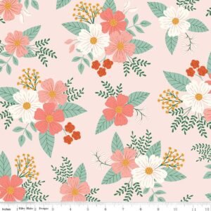 Meadow Moments Floral Pink Flannel F17511