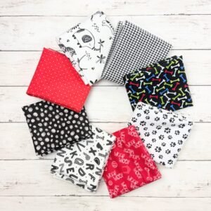 FQ Bundle - Black White Red Nursery Animals