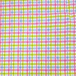 Spring Plaid Pink Green Blue Flannel