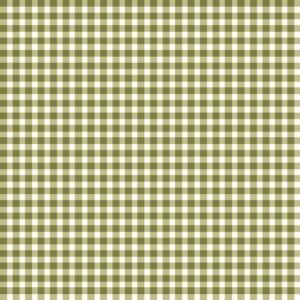 Harvest Rose Gingham Green - 18" Remnant